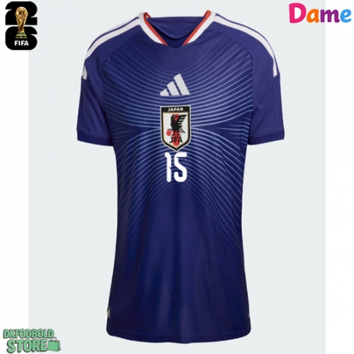 Japan Daichi Kamada #15 Replika Hjemmebanetrøje Dame VM 2026 Kortærmet